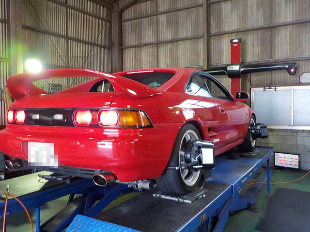 SW20　MR2　四輪アライメント調整