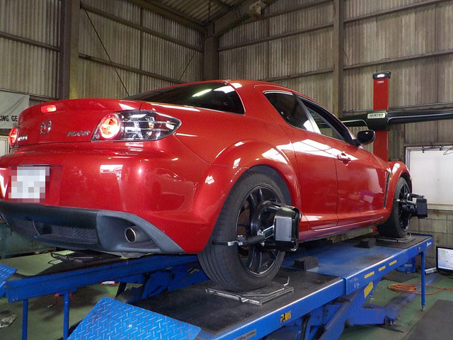 SE3P　RX-8　四輪アライメント調整