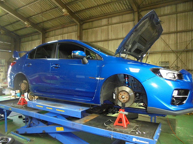 WRX　STi　VAB　1G締め直し　四輪アライメント調整