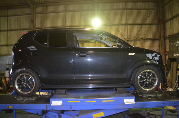 HA36S アルトターボRS ダウンサス交換と四輪アライメント調整