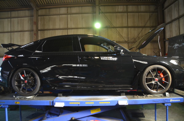 シビックタイプR FL5 ダウンサスに交換と四輪アライメント調整