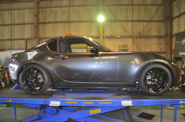 ロードスターRF NDERE ダウンサス交換と四輪アライメント調整