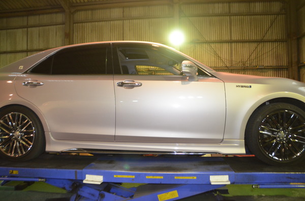 AWS210 クラウンアスリートハイブリッド サスペンション交換と四輪アライメント調整