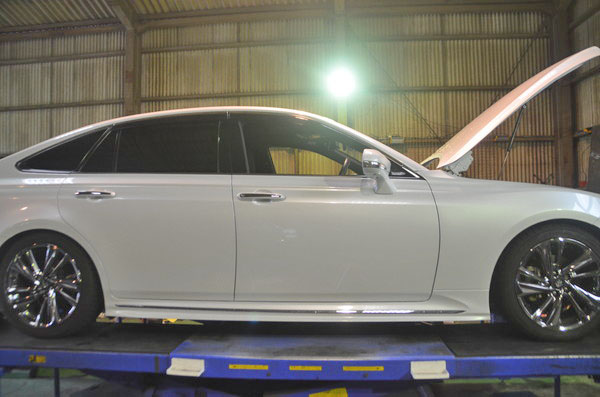 ランサーエボリューションワゴン CT9A 車高調交換と四輪アライメント調整