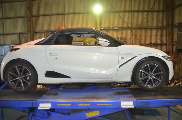 JW5 S660 サスキットに交換と四輪アライメント調整