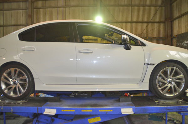 WRX S4 サスペンション交換 ロアアーム交換 四輪アライメント調整