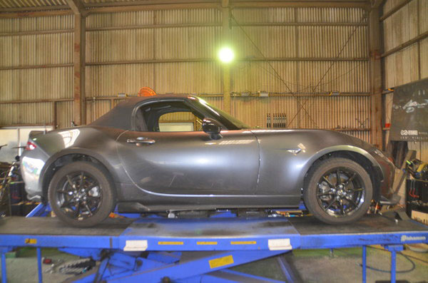 ロードスター ND5RC サスペンション交換と 四輪アライメント