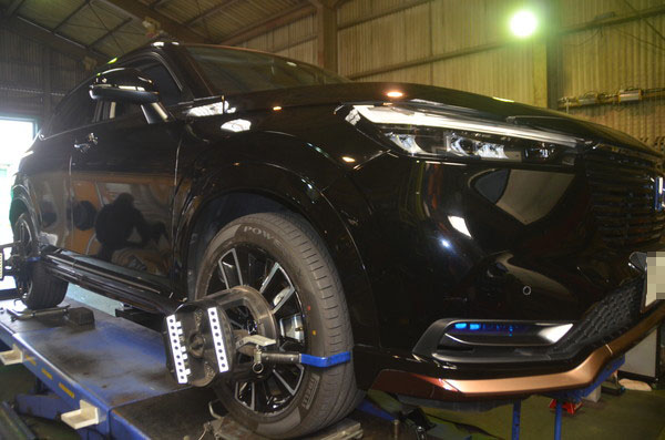 RV5 ヴェゼルハイブリッド 1G締め直しと四輪アライメント