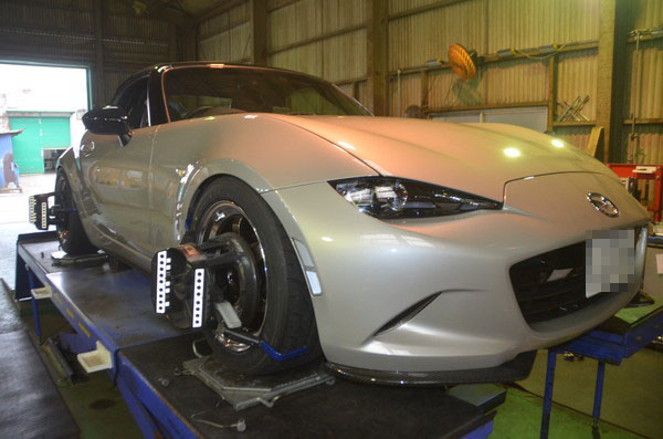 ロードスター ND5RC 四輪アライメント