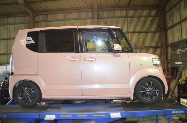 N-BOX JF1 サスペンション交換 ロアアーム交換 四輪アライメント調整