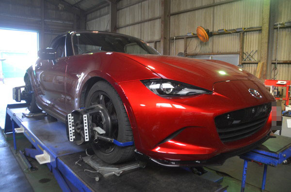 ロードスター ND5RE 四輪アライメント調整