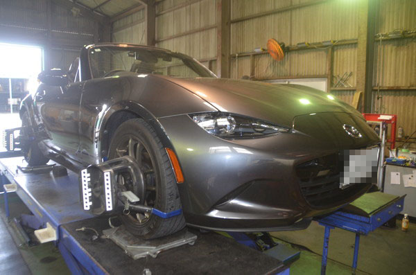 ND5RC ロードスター 四輪アライメント