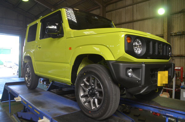 ジムニー JB64W 津田レーシングサスキット ステアリングダンパー交換